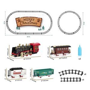 Train Set for Boys Girls Kids Toys, Christmas Electric Train Sets for Under The